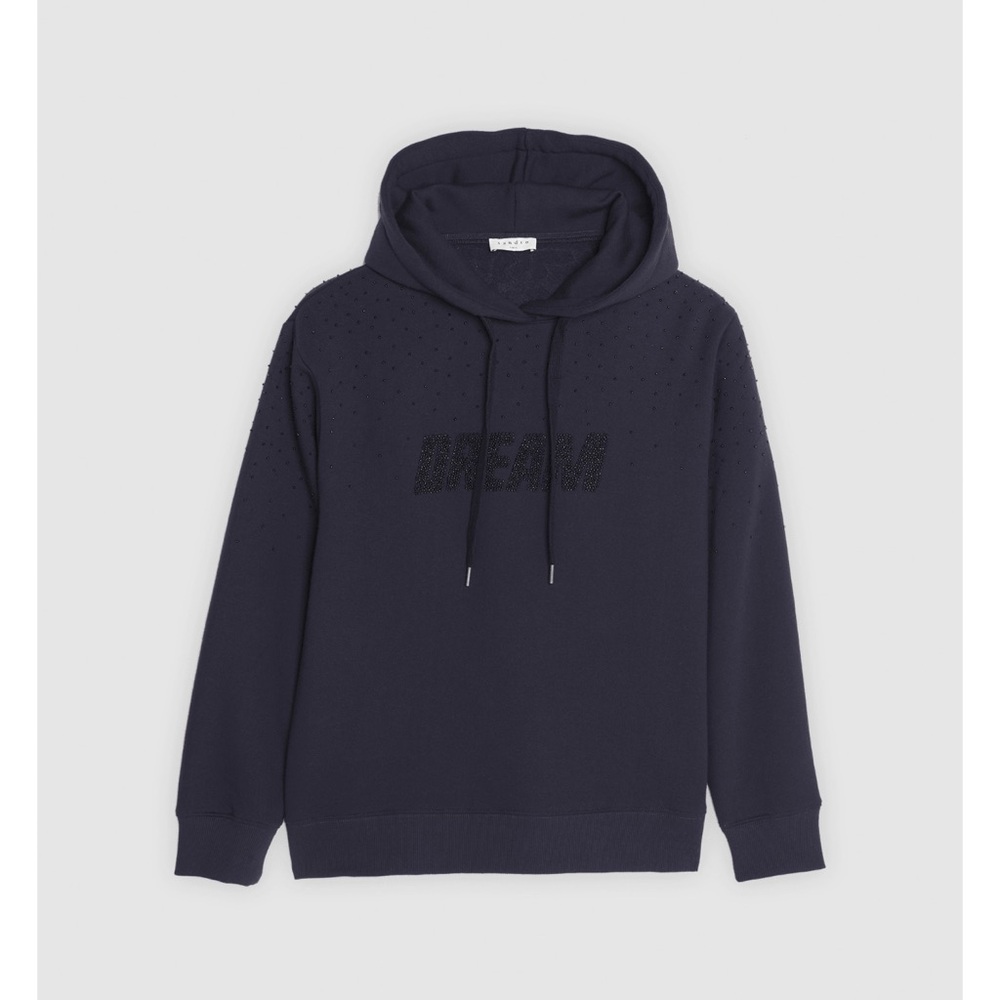 Sandro Sweatshirt with beaded embroidery